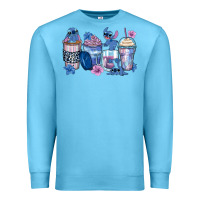 Ocean Blue stitch coffee cups Premium Sweatshirt - Zillion Design Studio