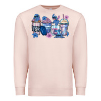 Pale Pink stitch coffee cups Premium Sweatshirt - Zillion Design Studio