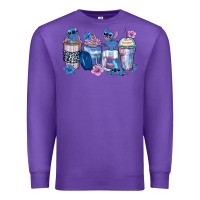 Purple stitch coffee cups Premium Sweatshirt - Zillion Design Studio