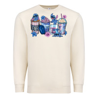 Sandshell stitch coffee cups Premium Sweatshirt - Zillion Design Studio