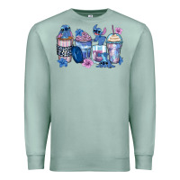 Seafoam stitch coffee cups Premium Sweatshirt - Zillion Design Studio