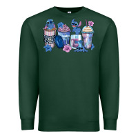 Sports Green stitch coffee cups Premium Sweatshirt - Zillion Design Studio