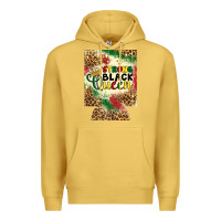 Antique Gold strong black queen 12 oz can cooler (regular) Premium Hoodie - Artiststas