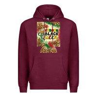 Burgundy strong black queen 12 oz can cooler (regular) Premium Hoodie - Artiststas