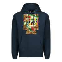 Navy strong black queen 12 oz can cooler (regular) Premium Hoodie - Artiststas