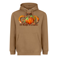 With God All Thing Are Possible Heavyweight Hoodie | Teevron