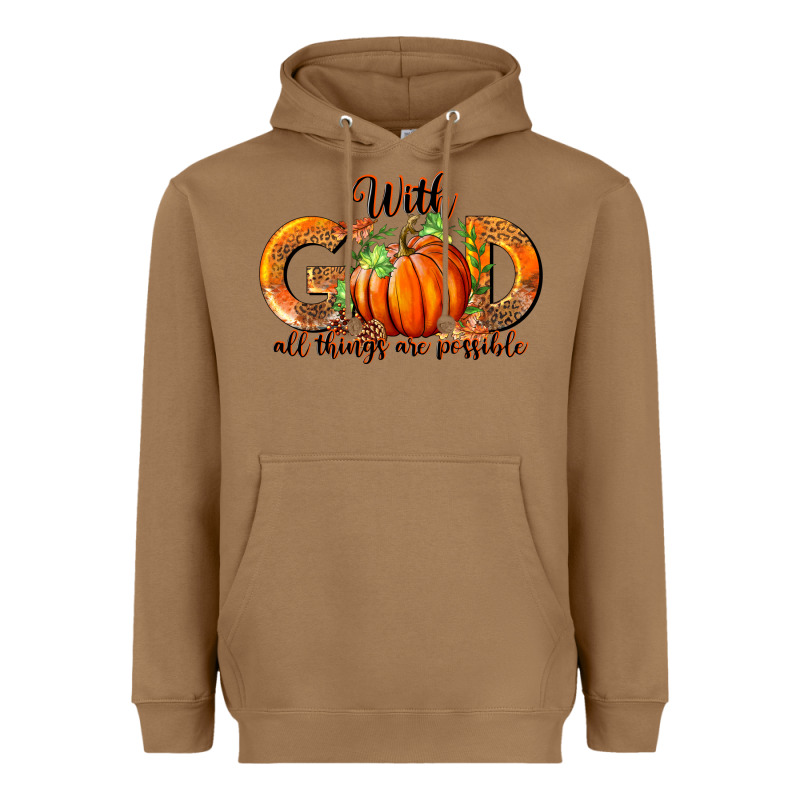 With God All Thing Are Possible Heavyweight Hoodie by RanaPortraitStore | Teevron