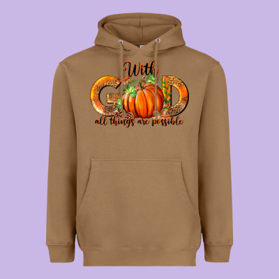 Heavyweight Hoodie With God All Thing Are Possible