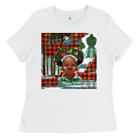 White Christmas African girl Ladies Tee - BarkalooDesign