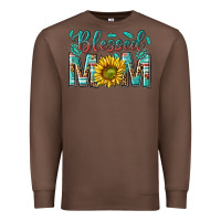 Chestnut western blessed mom with sunflower Premium Sweatshirt - texasbilliewilder