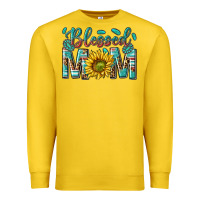 Lemon western blessed mom with sunflower Premium Sweatshirt - texasbilliewilder