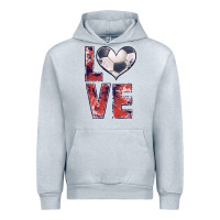 Heather Grey soccer love Urban Hoodie - JahusDesignShop