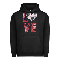 Pigment Black soccer love Urban Hoodie - JahusDesignShop