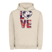 Pigment French Oak soccer love Urban Hoodie - JahusDesignShop