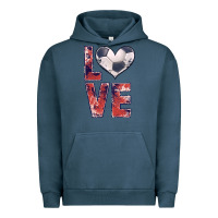 Pigment Midnight Navy soccer love Urban Hoodie - JahusDesignShop
