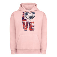 Pigment Salmon soccer love Urban Hoodie - JahusDesignShop