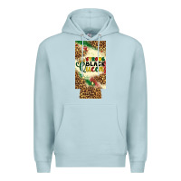 Blue Mist strong black queen 12 oz can cooler (slim) Premium Hoodie - Artiststas