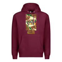 Burgundy strong black queen 12 oz can cooler (slim) Premium Hoodie - Artiststas