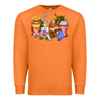 Carrot cartoon characters coffee cups Premium Sweatshirt - Zillion Design Studio