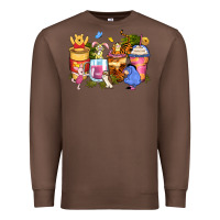 Chestnut cartoon characters coffee cups Premium Sweatshirt - Zillion Design Studio