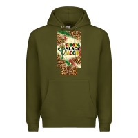 Army Green strong black queen 12 oz can cooler (slim) Premium Hoodie - Artiststas