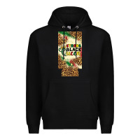 Black strong black queen 12 oz can cooler (slim) Premium Hoodie - Artiststas