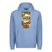 Colony Blue strong black queen 12 oz can cooler (slim) Premium Hoodie - Artiststas