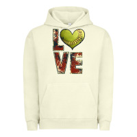 Pigment Pistachio softball love Urban Hoodie - JahusDesignShop