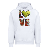 White softball love Urban Hoodie - JahusDesignShop