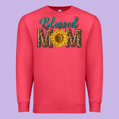 Western Blessed Mom With Sunflower Premium Sweatshirt Designed By Texasbilliewilder
