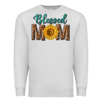 Dove Grey western blessed mom with sunflower Premium Sweatshirt - texasbilliewilder