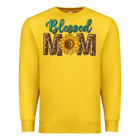 Lemon western blessed mom with sunflower Premium Sweatshirt - texasbilliewilder