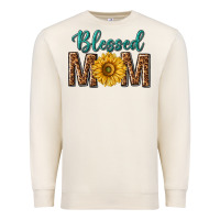 Sandshell western blessed mom with sunflower Premium Sweatshirt - texasbilliewilder