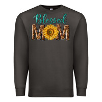 Smoke western blessed mom with sunflower Premium Sweatshirt - texasbilliewilder