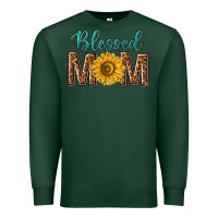 Sports Green western blessed mom with sunflower Premium Sweatshirt - texasbilliewilder