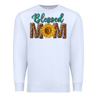 White western blessed mom with sunflower Premium Sweatshirt - texasbilliewilder