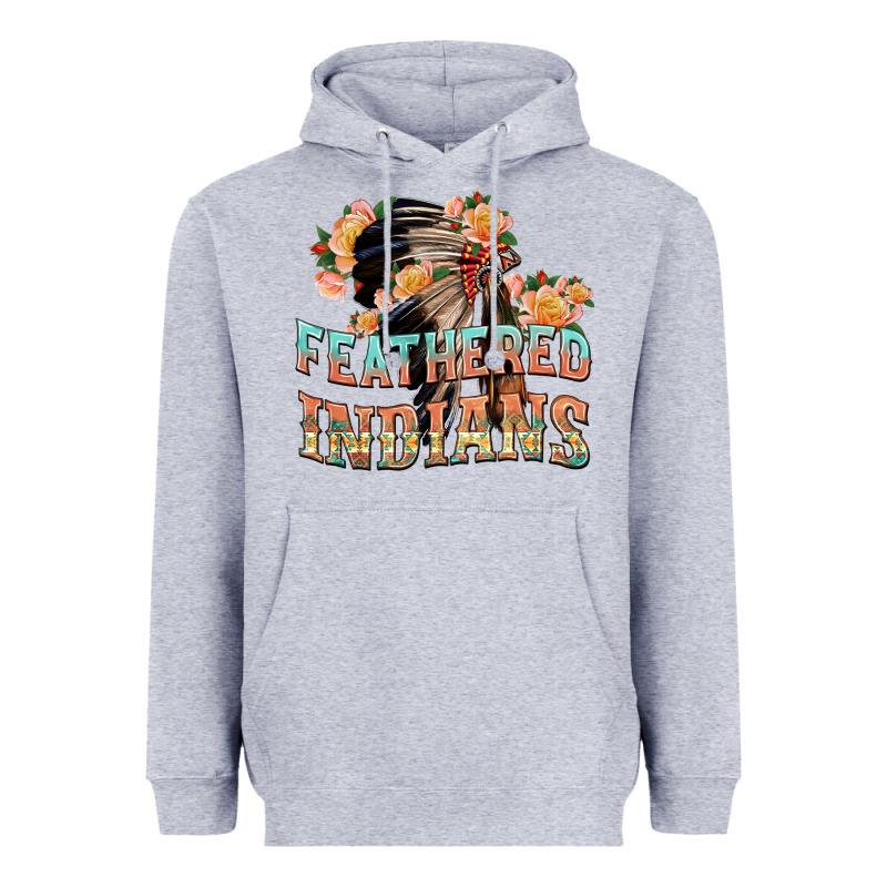 Feathered Indians Heavyweight Hoodie by texasbilliewilder | Teevron