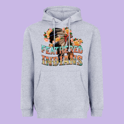Feathered Indians Heavyweight Hoodie Designed By Texasbilliewilder