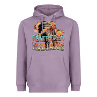 Lavender feathered indians Heavyweight Hoodie - texasbilliewilder