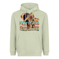 Matcha feathered indians Heavyweight Hoodie - texasbilliewilder