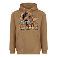 Toasted Coconut feathered indians Heavyweight Hoodie - texasbilliewilder