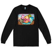 Black easter egg background Long Sleeve Tee - BarkalooDesign