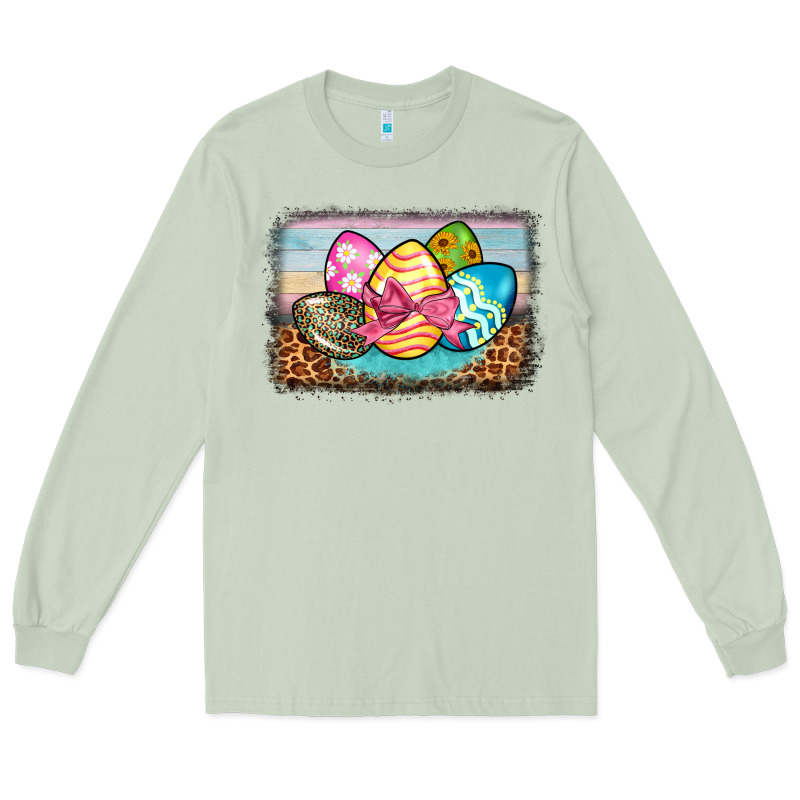 Easter Egg Background Long Sleeve Tee by BarkalooDesign | Teevron