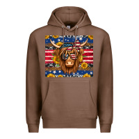 Chestnut 4th of july longhaired cow tumbler Premium Hoodie - Jasminsmagicworld