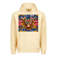 Pina Colada 4th of july longhaired cow tumbler Premium Hoodie - Jasminsmagicworld
