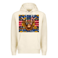 Tofu 4th of july longhaired cow tumbler Premium Hoodie - Jasminsmagicworld