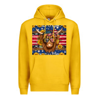 Lemon 4th of july longhaired cow tumbler Premium Hoodie - Jasminsmagicworld