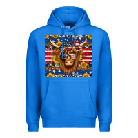 True Royal 4th of july longhaired cow tumbler Premium Hoodie - Jasminsmagicworld
