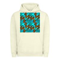 Pigment Pistachio turquoise leopard seamless pattern Urban Hoodie - BundleAndBundleShop