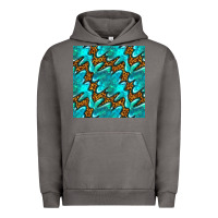 Pigment Tornado turquoise leopard seamless pattern Urban Hoodie - BundleAndBundleShop